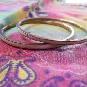 Two Stone & Metal Bangles